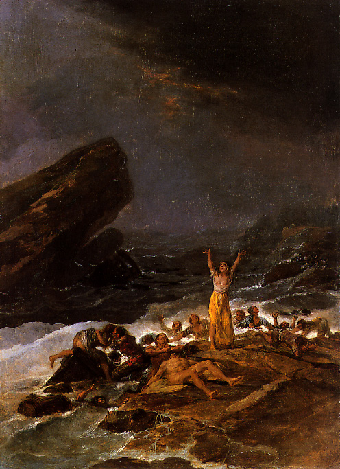 Naufragio, Goya